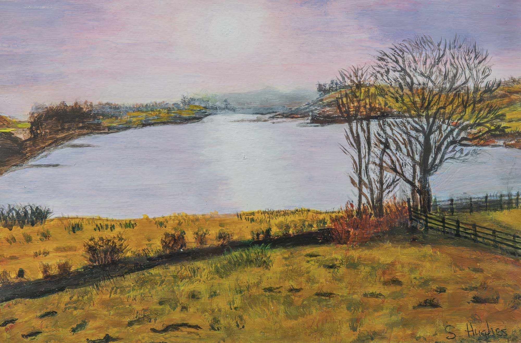 Misty mountain valley